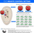 FEKOTS 35T1 303.9MHz, 3-Speed, Dimmer, FAN-11T FAN-53T L3HFAN35T FAN-35T L3HFAN35T1 FAN-35T1 Ceiling Fan Remote Control