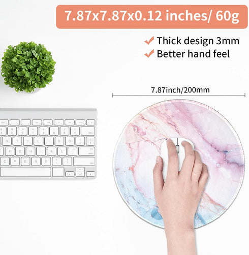 Tongyanat 7.877.870.12 Dumpster on Fire Round Mouse Pad, Black Cute Funny Mousepad for Laptop Gaming, Stitched Edge