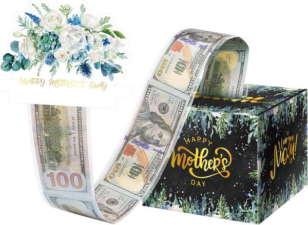 JWSCYSY Mother's Day Money Box for Cash Gift Pull, Surprise Money Holder Cash