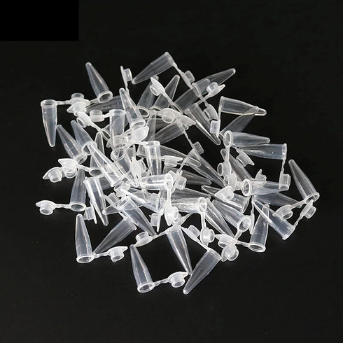 1000 Pcs 0.2ml Microcentrifuge Tubes with Snap Cap, Sterilized Clear Plastic Small Vials for Sample Storage