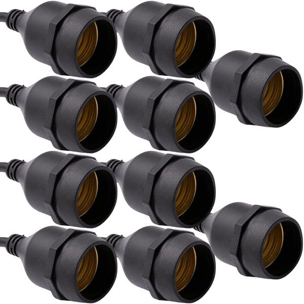 etazakka Waterproof lamp HolderLight Socket, E26 Bulb Socket, lamp Holder, Light Bulb Holder,