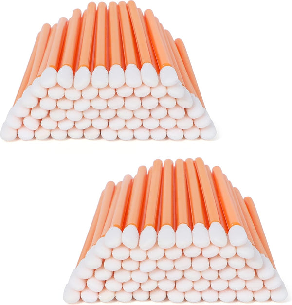 Foam Cleaning Swab Sticks, 100pcs with 3.4mm Round Foam Tips, Assorted Colors for Cleanroom and Detailing