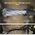 KALLSDY 1/16 Inch 3/32 Inch, 200FT 304 60 Vinyl Coated Wire Rope Overmolded to Stainless Steel Cable with Pcs Crimping