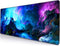 Gaming Mouse Pad, Large Non-Slip Rubber Base Mousepad, 31.5x11.8inch Desk Pad with Stitched Edges, Galaxy