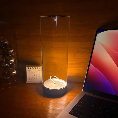 flexman Dimmable Bedside Night Light, Touch USB Charging Minimalist LED Table Lamp for Bedrooms, Bedside Tables