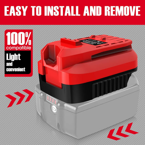 Adapter for Craftsman V20 Cordless Tools, Converts Makita 18V Li-ion Battery to Craftsman 20V Power Tool