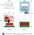 Set 6 Big Dot of Happiness Merry Little Christmas Tree - DIY Assorted Red Truck and Car Christmas Party Cash Holder