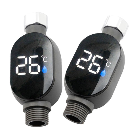 Xanorrg Led Digital Display Temperature Gauge Shower Temperature Meter Bath Thermostat Household Water Thermometers