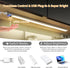 15.7" Dimmable, Closet, 2Pack Improved Touchless USB Plug-in LED Motion Sensor Under Cabinet Light, Super Bright