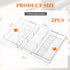 Briwooody 2 (Transparent,11 Pcs Large Expandable Acrylic Drawer Organizers, Grid Adjustable Drawer, Dividers Organizer