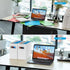 Oterri File Organizer, Small Collapsible File Box with Handle for Letter Size, Portable Hanging File Organizer, White