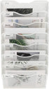 EasyPAG Office 8 Pocket Wall File Folder Holder, Hanging Organizer for Magazine Document Paper Rack, White.