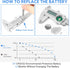 Digital Caliper Measuring Tool: IP54 Waterproof Electronic Micrometer with Large LCD Screen, 6 Inch