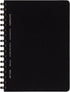KOKUYO D Shaped Soft Ring Notebook, 5mm Grid Ruled, 70 Sheets, A6, Black, Japan Import