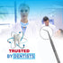 A2Z- 6pc #6 45 100% 5.5" Dental Pick Oral Hygiene Probe degree Angled, Tooth Scraper Tartar & Plaque Remover