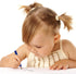 Suitable for 2-6 Years Old, Short Triangle Grip Thick Pencil, 8 Mini Wooden Pencils (Dark Blue, 5mm Thick Core)
