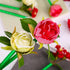 Rose Flower Pens, Mixed Multicolor Rose Ballpoint Pens, 16 Pieces Valentine's Day Mother's Day Plush Rose Pens