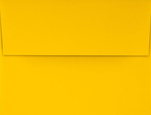 LUXPaper A4 Invitation Envelopes | Peel & Press | 4 1/4" x 6 1/4" | Sunflower Yellow | 80lb. Text | 50 Qty by LUXPaper