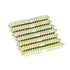 20pcs M5 40mm Dowel Iron Double Ended Zinc Plating Self-Tapping Thread to Wood Dowel