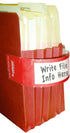 Tabbies File Pocket Handles, 9.63 X 2, Red/White, 12 Sheets/Pack
