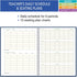 Elan Publishing Company 7 Period Teacher Lesson Plan, Days Horizontally Across the Top (W101)