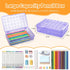Kcjdd Personalized Pencil Box,Clear Hard Pencil Case with Stickers for Back to School,Plastic Marker Crayon Box