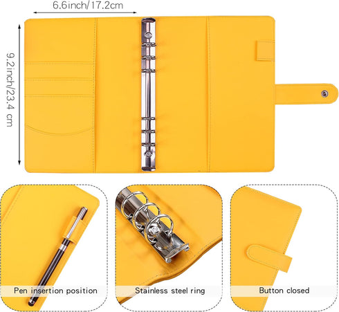 Money Saving Binder, Savings Challenges Book with 12pcs Zipper Envelopes, A5 Budget Planner
