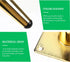 4pcs 10cm PRETYZOOM Metal Furniture Legs Decorative Replacement Sofa Cabinet Legs Gold Tapered Design for Coffee Table