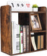 PAG Desktop Shelf Freestanding Wood Small Bookshelf, Desk Supplies Organizer and Storage Display Rack