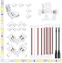 LightingWill 2 Pin LED Strip Light Connector Kit, 8mm Solderless Adapter Connectors,