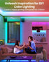 16.4ft, 64 Pak LED Lights for Bedroom Smart RGB+IC LED Strip Lights with App/Remote Control, Music Sync Color Changing