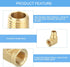 uxcell Brass Pipe Fitting 90 Degree Street Elbow Brass 1/4" NPT Pipe Connector for Gas, Air, Oil, Propane (2pcs)