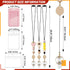 Qoroos 12 3 Sets in Retractable Teacher Lanyards for ID Badges with ID Holder Teacher Badge Reel Breakaway Lanyard