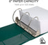 Samsill Durable 6 Inch Binder, Locking D Ring Binder, Customizable Clear View Cover, Green, 2 Pack, Each Holds 1225