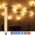 Leools T300 Led Long Bulbs,12W Dimmable Tubular Bulb,100 Watt Equivalent,E26 Edison Style Vintage LED Filament Light Bulb,Amber Glass,2700K Warm White,11.8inch(300mm) tall T10 light bulbs,4-Pack. by Leools