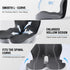 Pressure Relief Seat Cushion, for Long Sitting Hours on Office & Home Chair, Memory Foam L-Shaped Integrated Seat