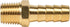 2 Pack Brass Hose Fitting Adapter - 3/8" Barb x 1/4" NPT Male Pipe for Plumbing