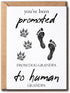 EdgarGifts You've Been Promoted Card - Dog Grandpa To Human Grandpa Card -