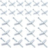 24 Pieces Toggle Bolt and Wing Nut for Hanging Heavy Items on Drywall - 1/8 Inch, 3/16 Inch, 1/4 Inch