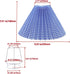 E26/E27, KUMGROT Mini Pleated Lamp Shade for Small Scalloped Lamp Shade Replacement for Tiny Table Bedside Lamps Night