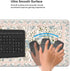 OUNNTC Aesthetic Pink Floral Desk Pad, XXL Large Mouse Pad for Desk with Anti-Slip & Stitched Edges, Keyboard Mat