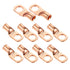 Ampper Heavy Duty Copper Wire Lugs - UL Eyelets Ring Crimp Copper Terminal Connectors for Battery Cables