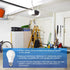 Neporal Universal Garage Door Opener LED Light Bulb, A19 9W 6000K Cool White, E26 Base, Pack of 3, Minimize Interference