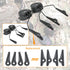 ARC Rail Adapters Accessories for Walker Electronic EarMuffs, 1 Pair Black Mounting Adapter