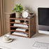 YMYNY Desktop File Organizer with Handle, Document Mail Tray Sorter, 5 Tiers Paper Holder for School Home Office,
