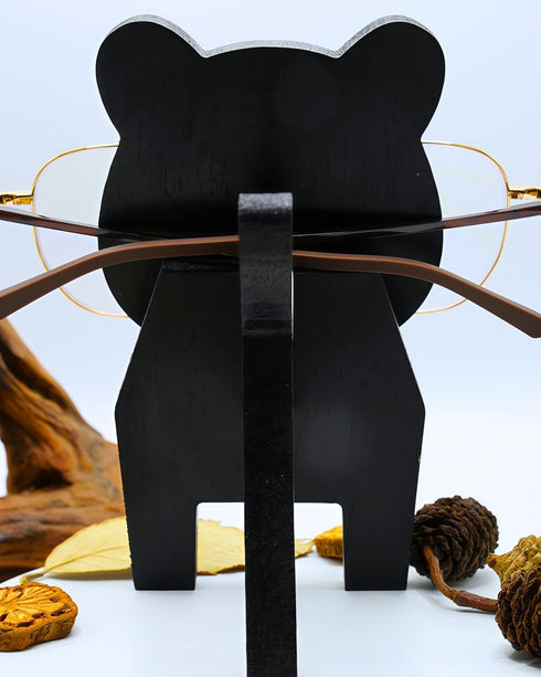 UNIORNA Detachable & Portable Handcarved Handrawn Wooden Puzzle Animal-shaped Eyeglasses Sunglasses Spectacles Stand