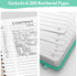 Forvencer Lined Spiral Journal Notebook with 300 Numbered Pages, A5 Thick Journals for Writing with 100GSM Paper, Hardcover Notebooks with Contents for Work, School, Women, Men, Green by Forvencer