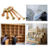 weideer 26 Set M6x20/40/50/60/70/80mm Crib Screws Hardware Replacement Kit Baby Bed Frame Bolts Barrel Nuts Wooden
