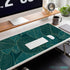 French KOKO Large Mouse Pad - Desk Mat, Keyboard Pad, Extended Protector for Home Office, XL Green Leaves