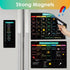 MaxGear Black Magnetic Calendar for Refrigerator, 16x12 Monthly & Weekly Dry Erase Calendar Whiteboard Fridge Dry Erase Board Planner Schedule Board with 7 Markers,1 Eraser, and Shopping List by MaxGear